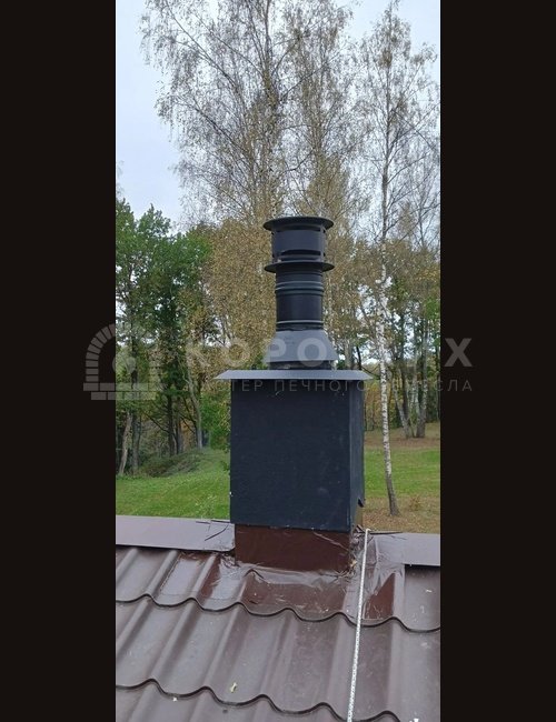 Ремонт дымохода и монтаж.