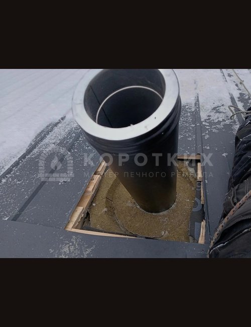 Ремонт дымохода и монтаж.